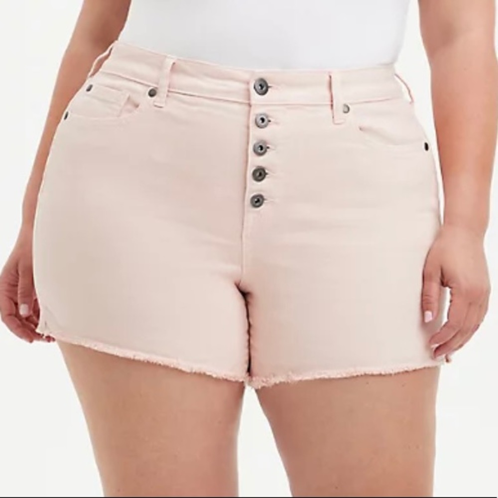 NWT Torrid High Rise Midi Short 18